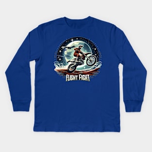 Dirt bike Kids Long Sleeve T-Shirt